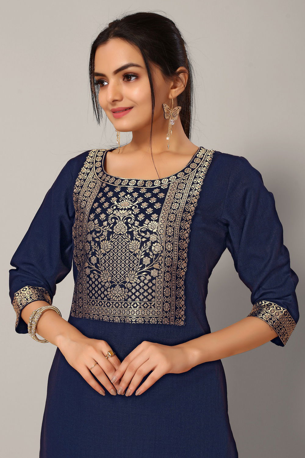 Nyka 1028 Latest Designer Ethnic Wear Cotton Kurti With Pant Collection